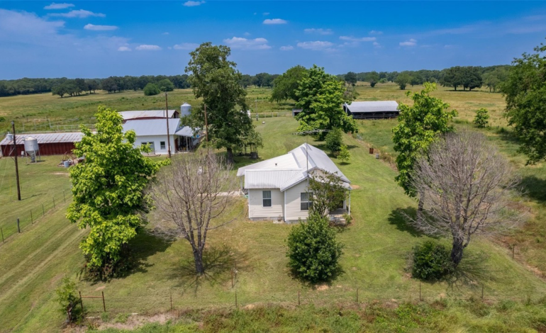 Rare 197 Acres with Farmhouse, Shop, Barn, Pond, & Corrals For Sale