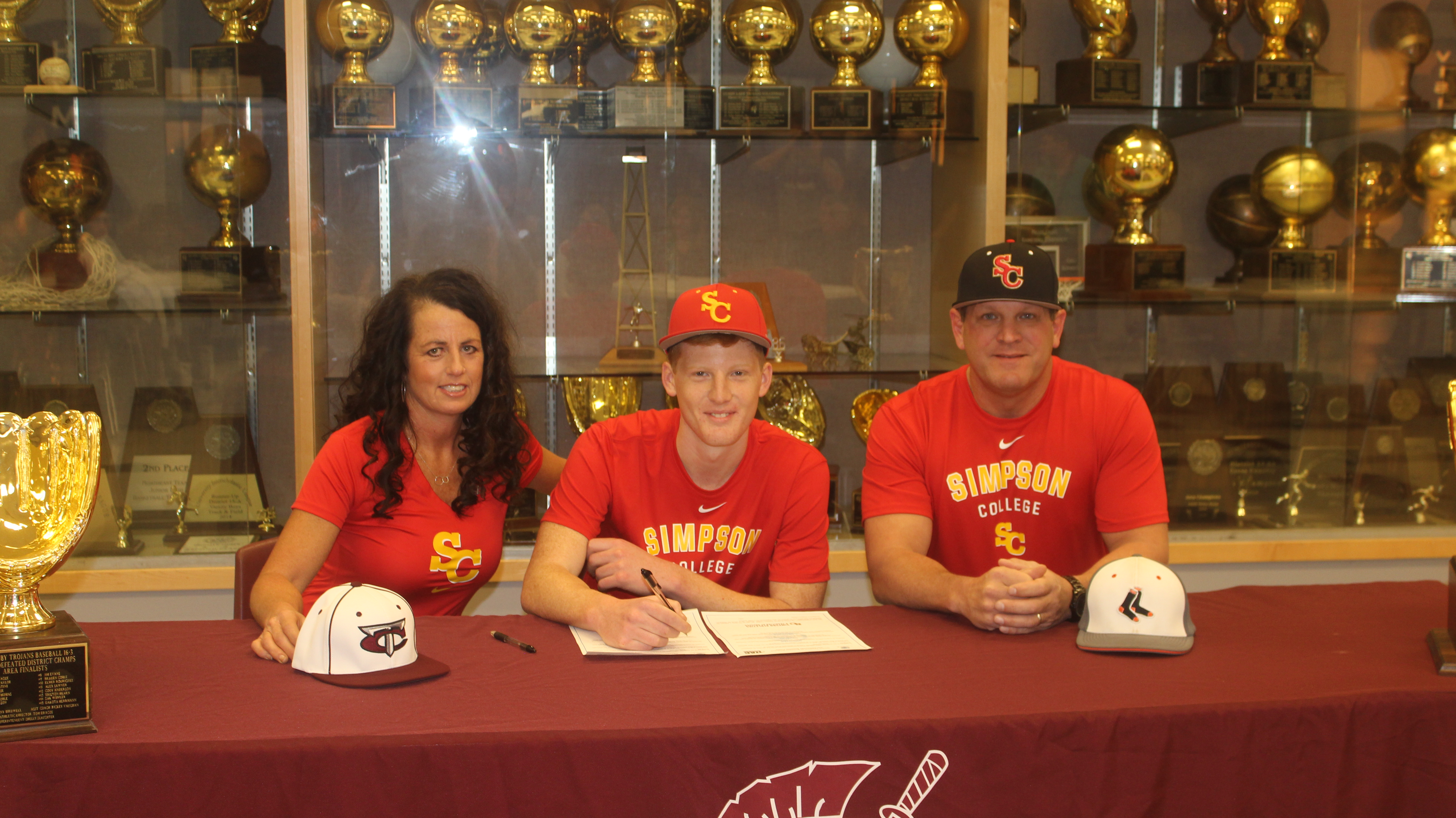 Cumby Baseball Player Ethan Coble Signs with Simpson College