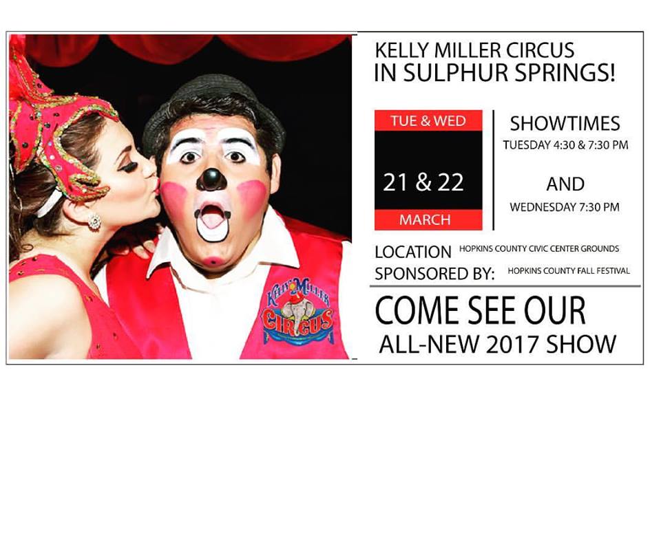 Fall Festival Bringing Kelly Miller Circus to Civic Center on March 21st and 22nd