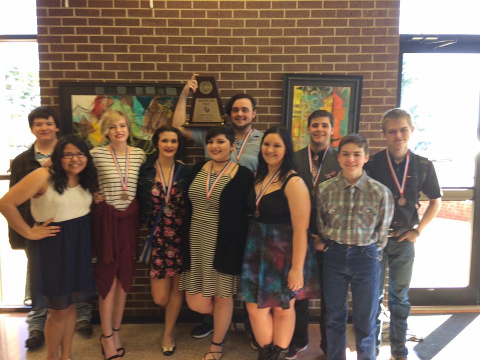 The Yantis One Act Play Advanced to Bi-District with Awards Across the Board