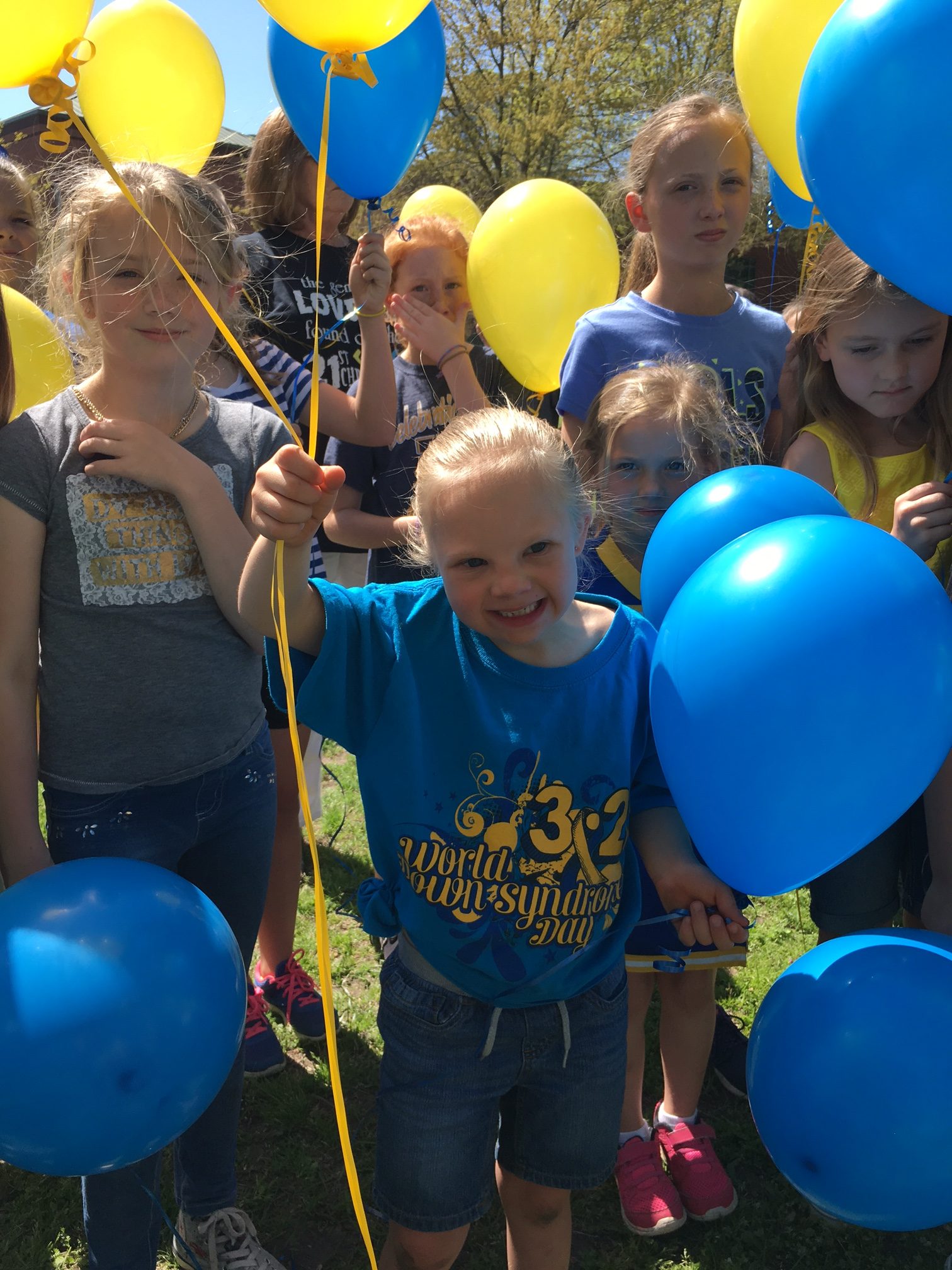 Water Oak Elementary School World Down Syndrome Day Balloon Launch