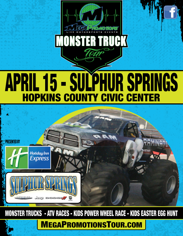 Monster Truck Tour Coming to Sulphur Springs April 15th