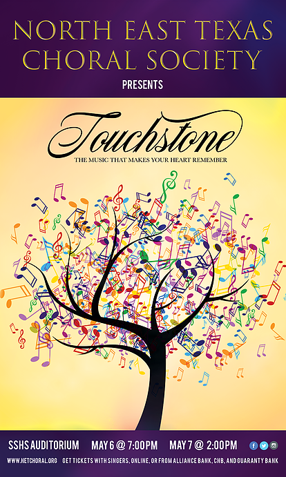 North East Texas Choral Society Presents Touchstone at SSHS Auditorium on May 6th & 7th