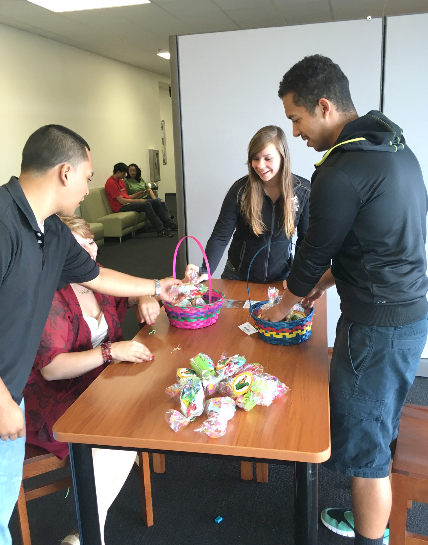 Members PJC Blend Club Donate Easter Goodies to North Hopkins Kindergarten