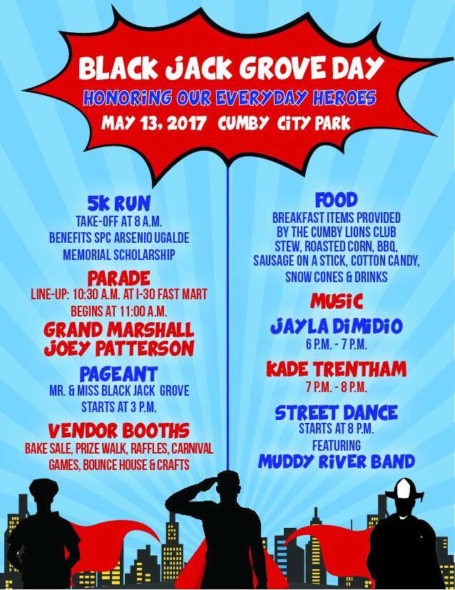 Black Jack Grove Day at Cumby City Park Today