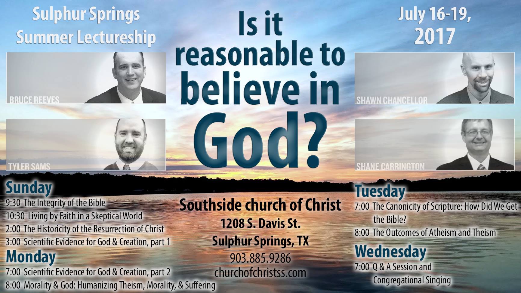 Southside Church of Christ Hosting Summer Lectureship July 16th-19th