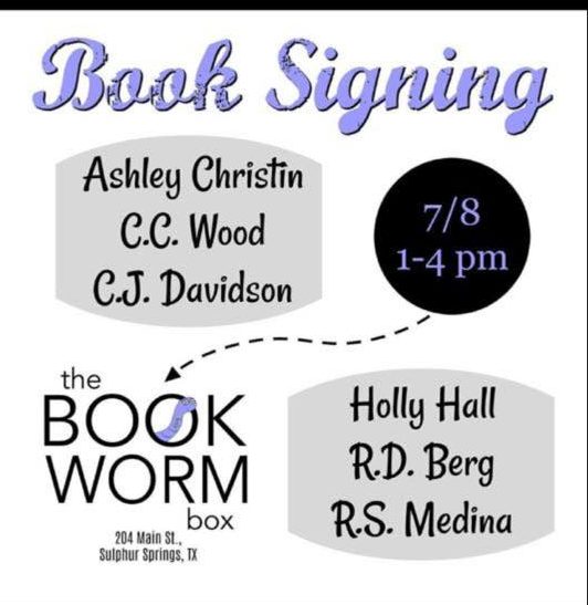 Bookworm Box Hosting Book Signing on July 8th