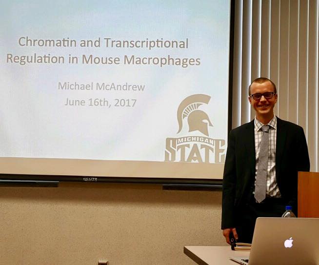 Michael J. McAndrew, SSHS Class of 2005, Receives PhD in Genetics from Michigan State University