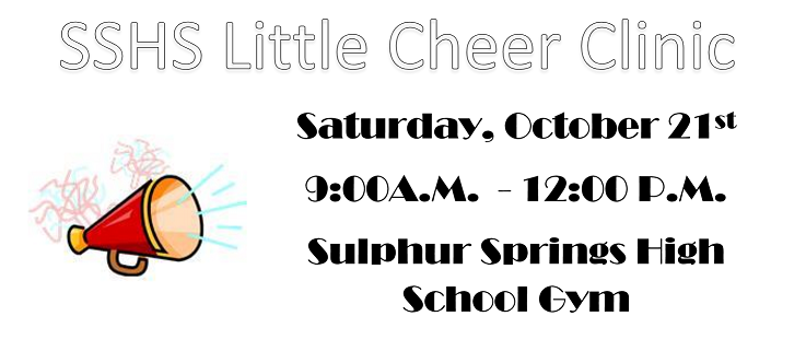 SSHS Little Cheer Clinic Coming Up on Saturday, October 21st