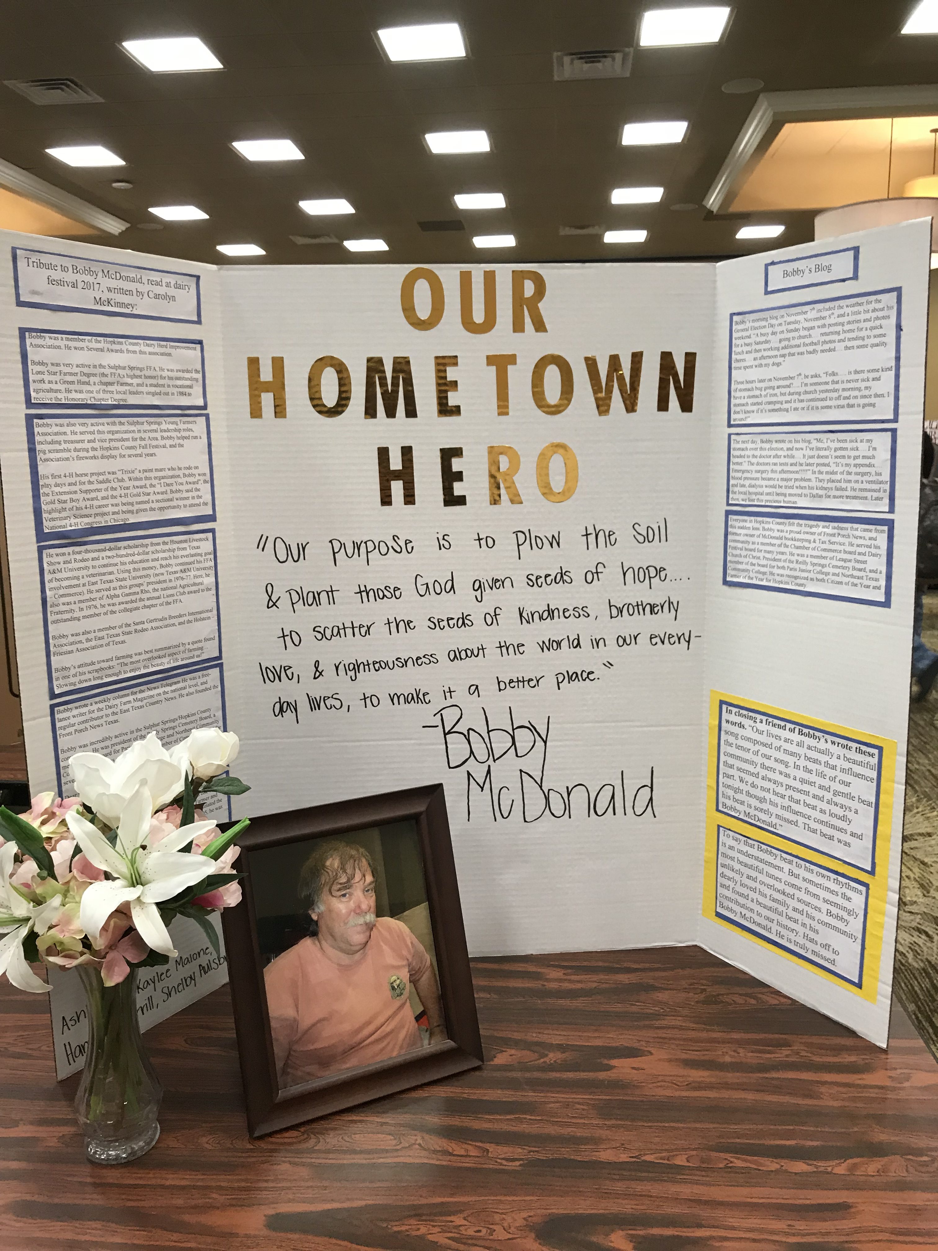 Sulphur Springs High School English II Students Hold Gallery Walk to Honor Local and National Heroes