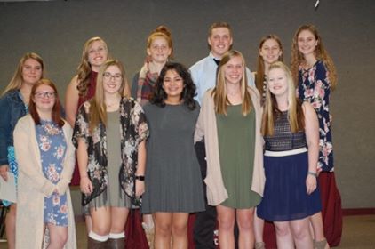 Cumby ISD Holds National Honors Society Induction, Introducing New Members and Recognizing Returning Members
