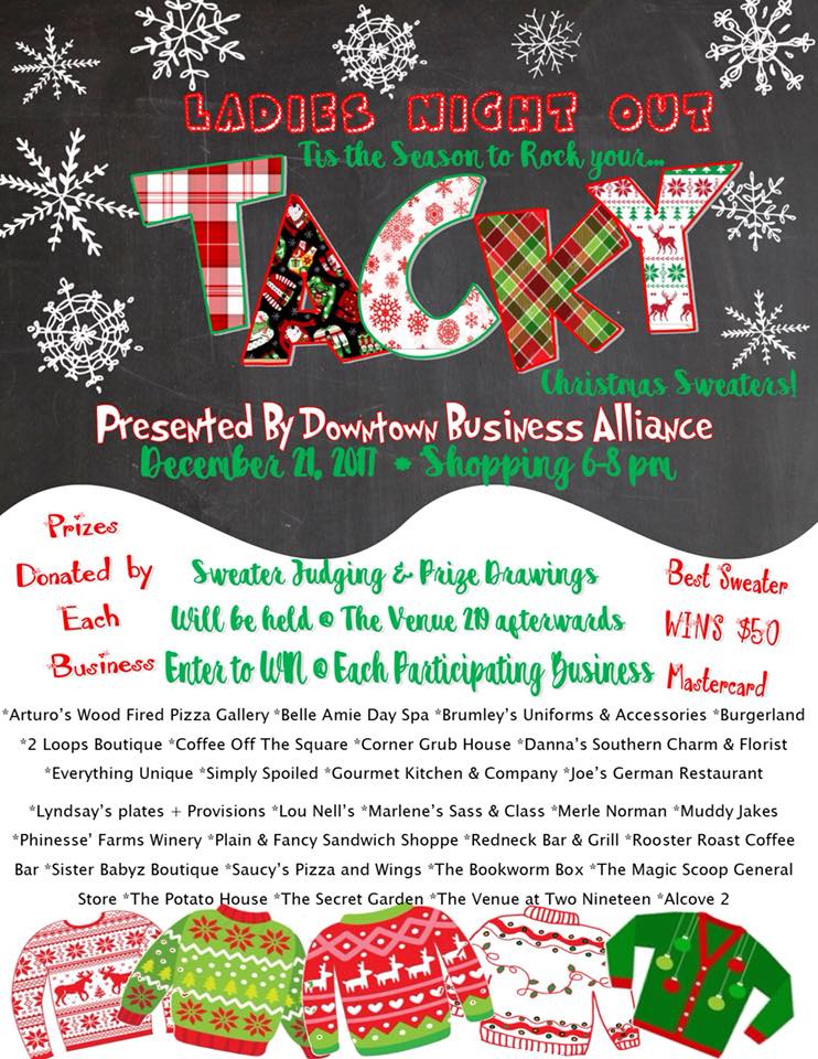 Downtown Business Alliance Hosting Ladies Night Out on December 21st