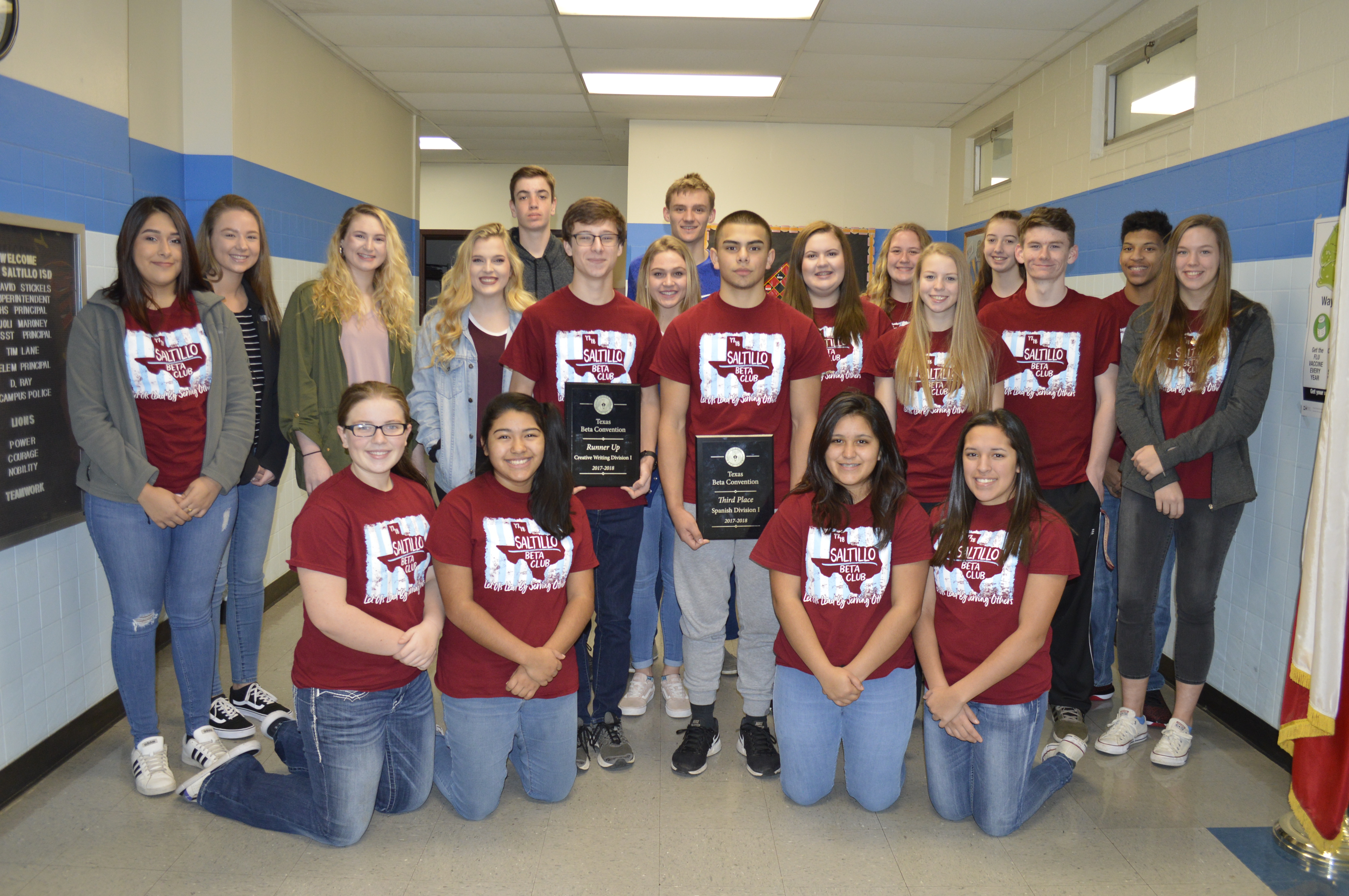 21 Saltillo BETA Students Attend State BETA Convention in Grapevine, Texas