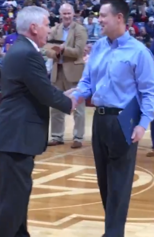North Hopkins Coach Jeff Bell Honored at UIL State Basketball Tournament for 800 Career Wins