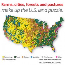 YOUR TEXAS AGRICULTURE MINUTE: The U.S. Land Puzzle Presented by Texas Farm Bureau’s Mike Miesse