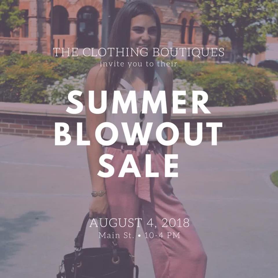 Downtown Boutiques Hosting Summer Blowout Sale on Saturday