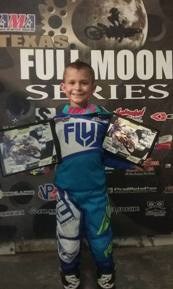 Champion ATV and Dirt Bike Racer 8 Year Old Davin Jack Gooding of North Hopkins Tops Series Rankings Going into Second Half of Race Season