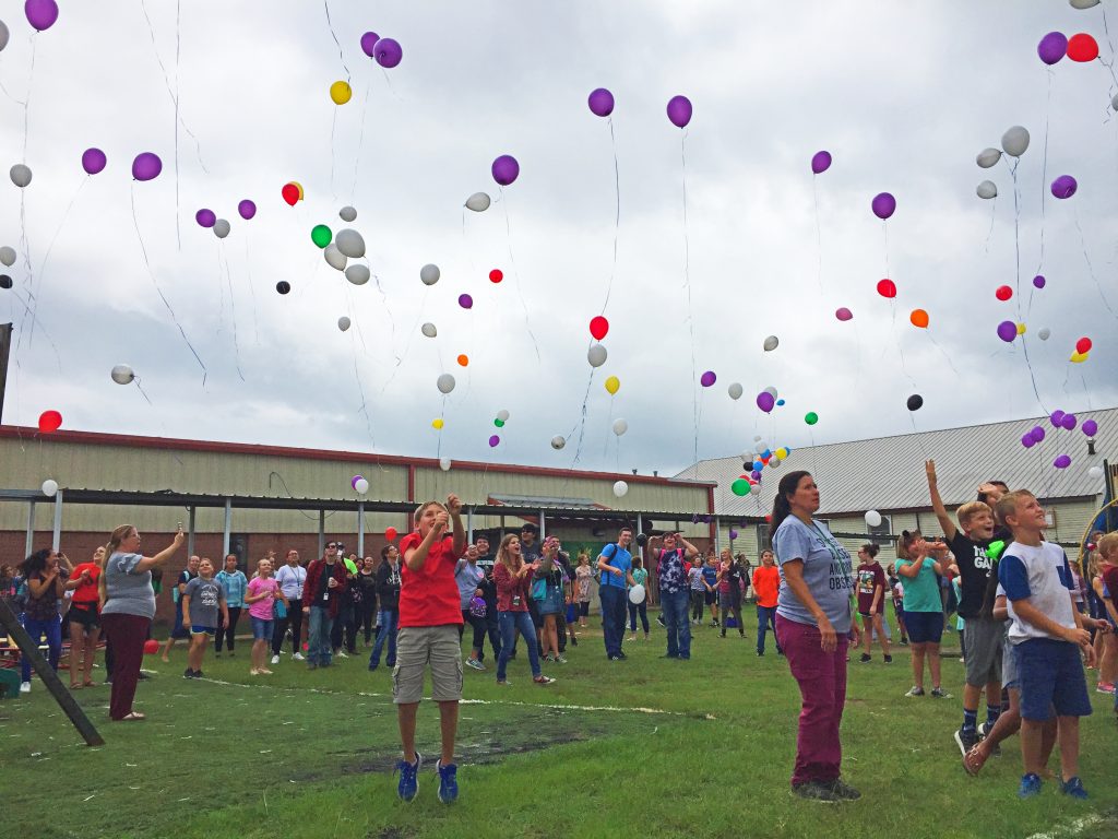 Miller Grove ISD Students Release Balloons Last Week In Memory Of Teacher