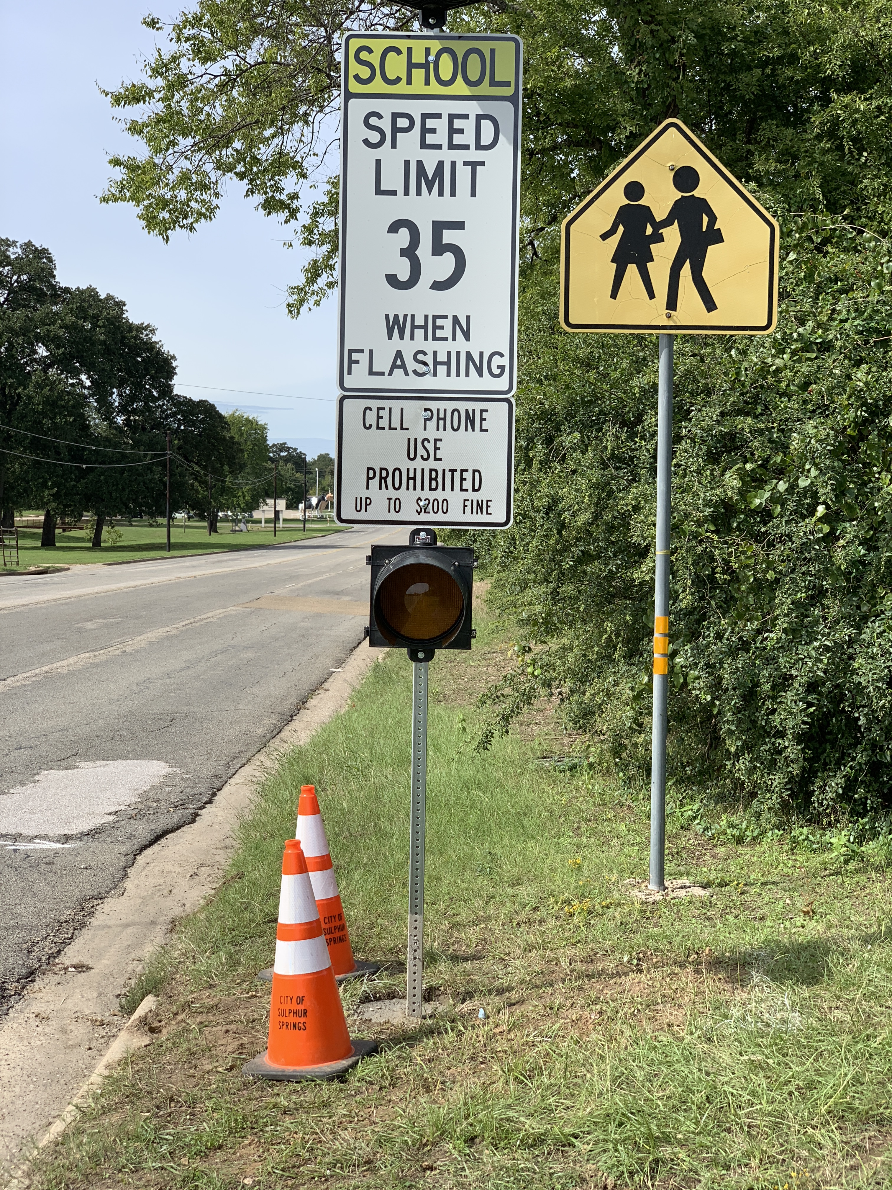 School Zone Now In Place for Houston Street in Area of Sulphur Springs High School