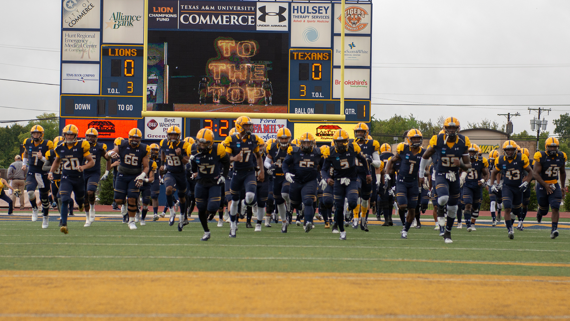 No. 18 Texas A&M Commerce Lions Football Team Welcomes West Texas A&M University for Homecoming