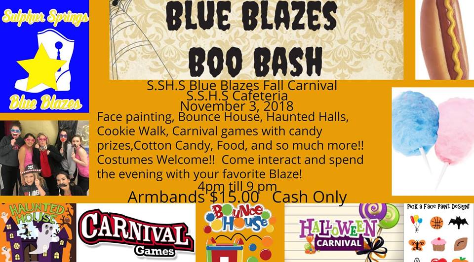 Blue Blazes Hosting ‘Boo Bash’ Halloween School Carnival on Saturday