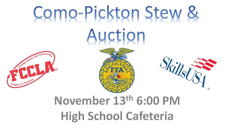 Como-Pickton Stew & Auction Coming Up on November 13th