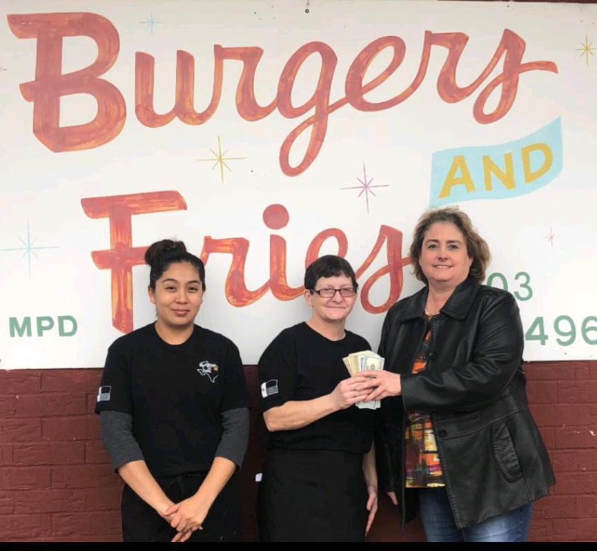 Burgers and Fries and Hopkins County VFW Post 8560 Make Donations to Meal A Day Program