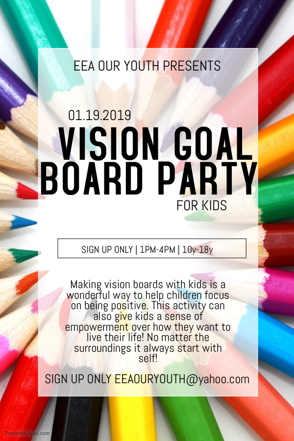Last Day for East End Allegiance: Our Youth Vision Goal Board Party Sign-Ups