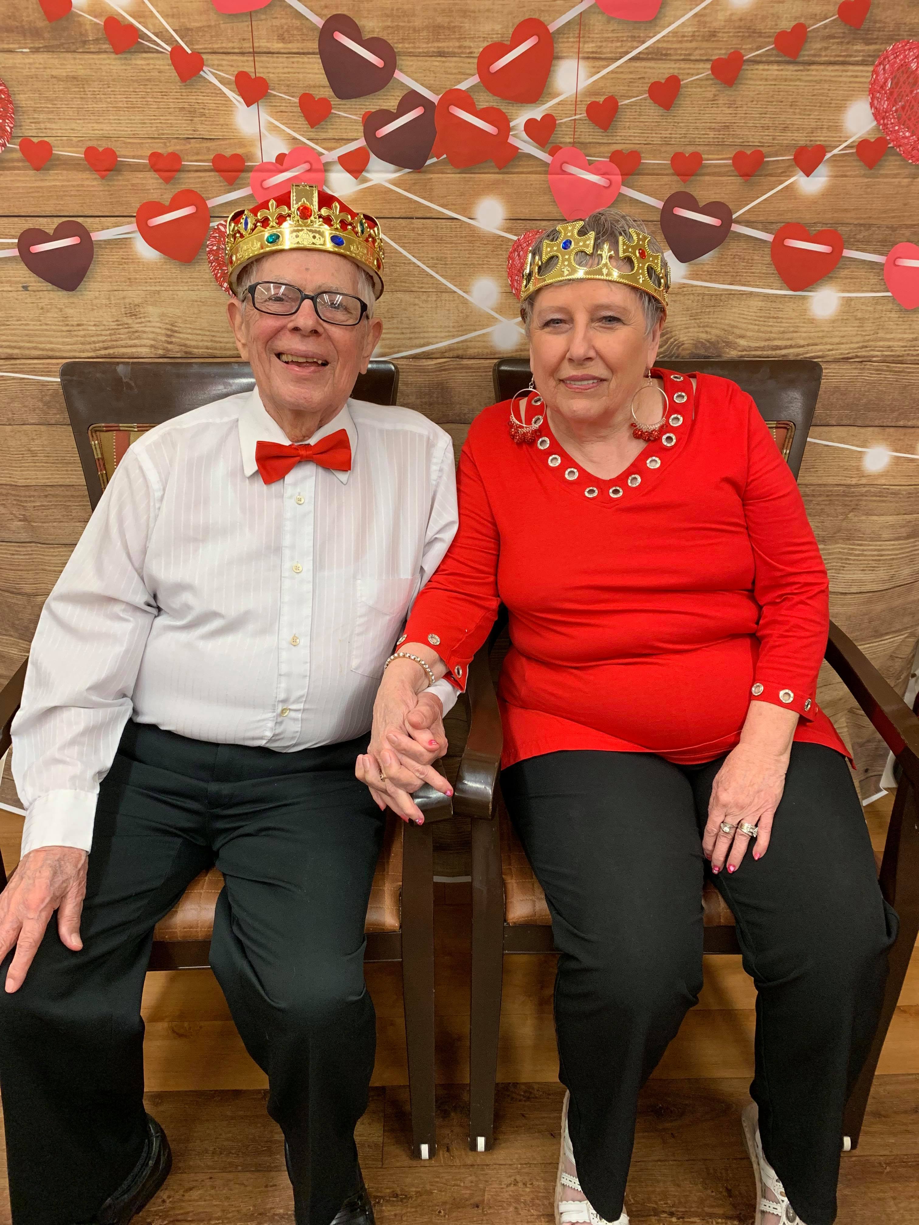 Robert & Louise Reynolds Named 2019 King and Queen at Wesley House Assisted Living Valentine’s Banquet