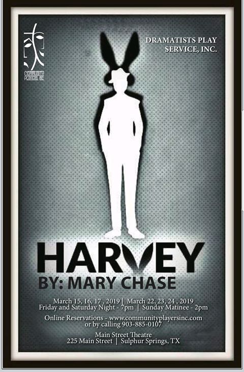 Community Players Performing ‘Harvey’ at Main Street Theatre March 15-17 and March 22-24