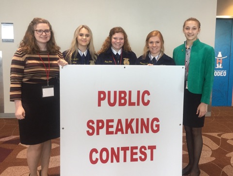 Five Hopkins County 4-H and FFA Members Compete in Finals of the Houston Livestock Show and Rodeo Ag Public Speaking Contest