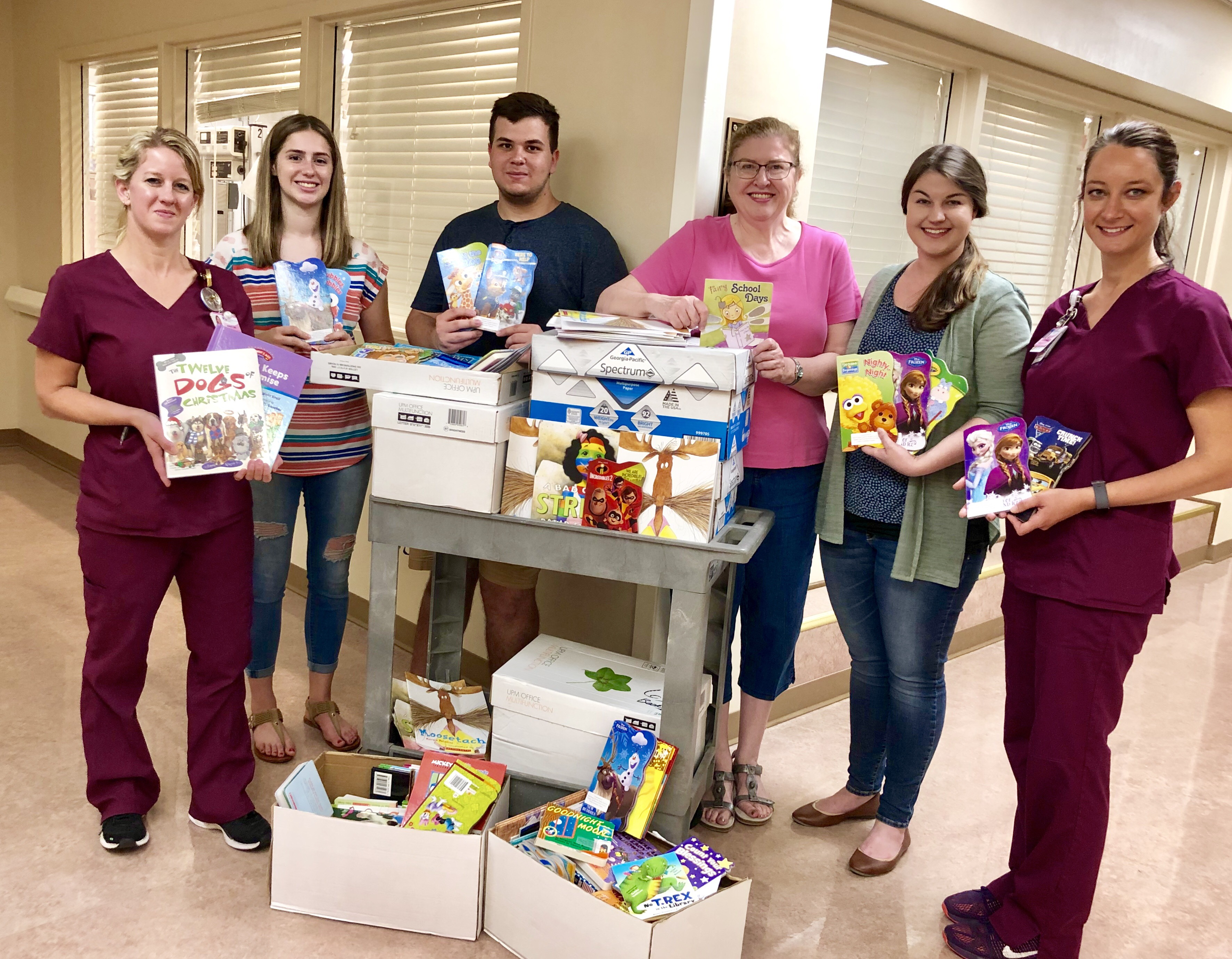 The Kappa Omicron Chapter of the Delta Kappa Gamma Society International and Gladys Alexander Chapter of the National Honor Society Donate 362 Story Books to Newborns at Christus Mother Frances Hospital