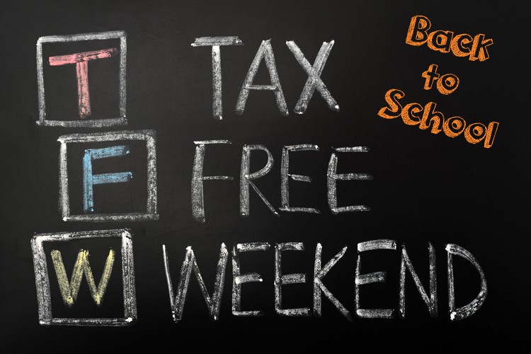 Back to School Tax Free Weekend Set for August 9th through 11th Front