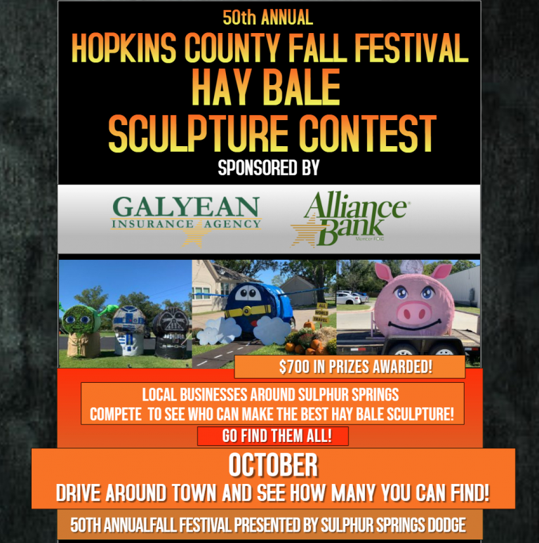 SignUps Begin for Hopkins County Fall Festival Hay Bale Sculpture