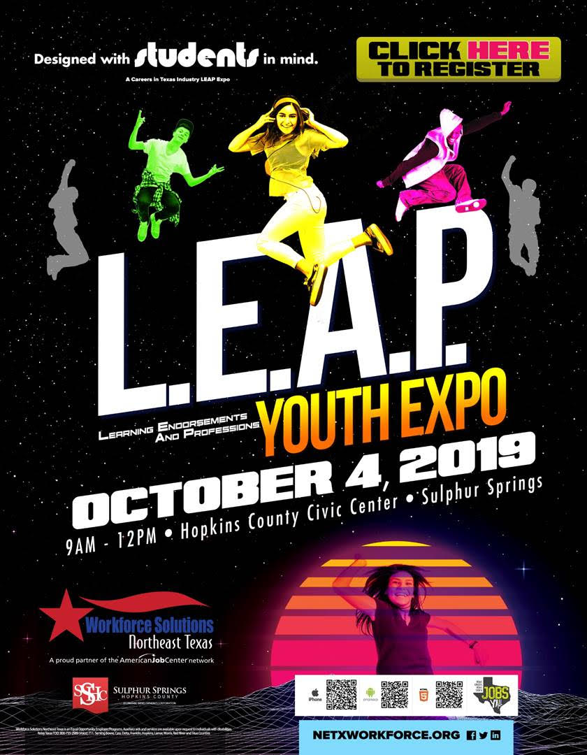 Hopkins County Employers–Learning Endorsements and Professions (LEAP) Expo Needs Your Help!