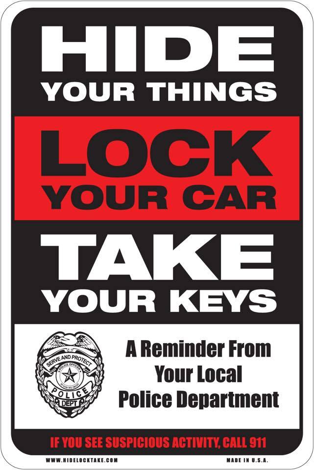Sulphur Springs Police Department Reminds Community to Lock Cars Overnight