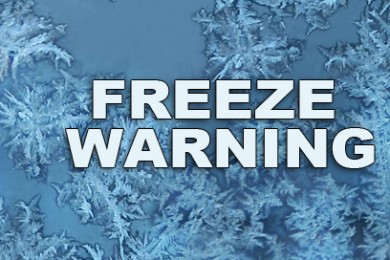 Freeze Warning In Effect for Hopkins County Overnight