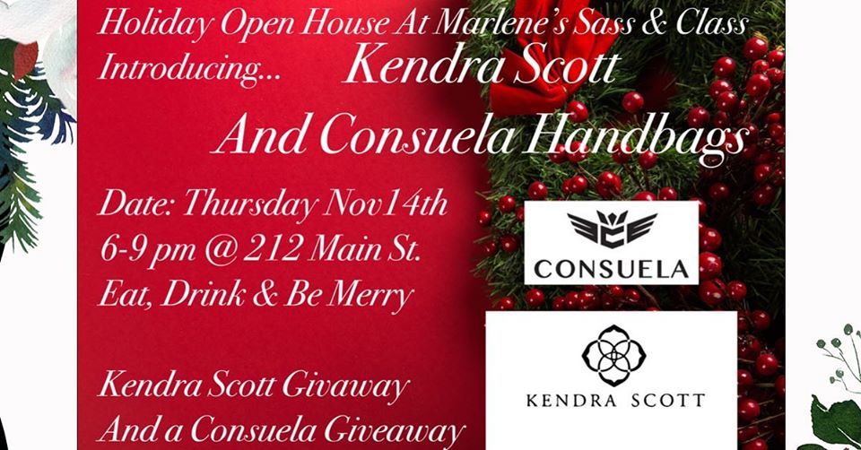 Marlene’s Sass & Class Hosting Holiday Open House on Thursday to Introduce New Kendra Scott and Consuela Products