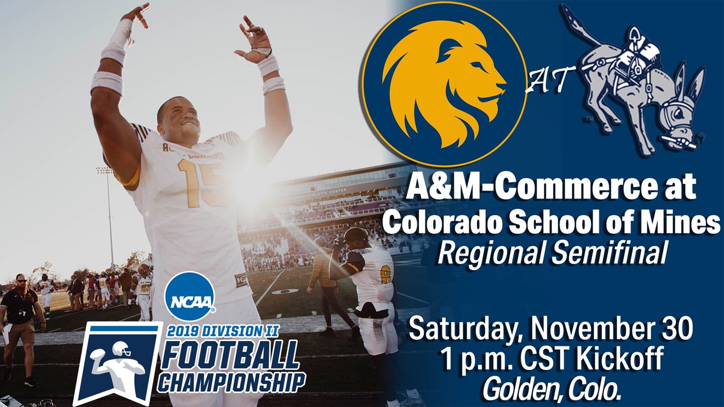 TEXAS A&M-COMMERCE FOOTBALL PREVIEW: No. 21 Lions ready for No. 7 Mines in chilly Regional Semifinal