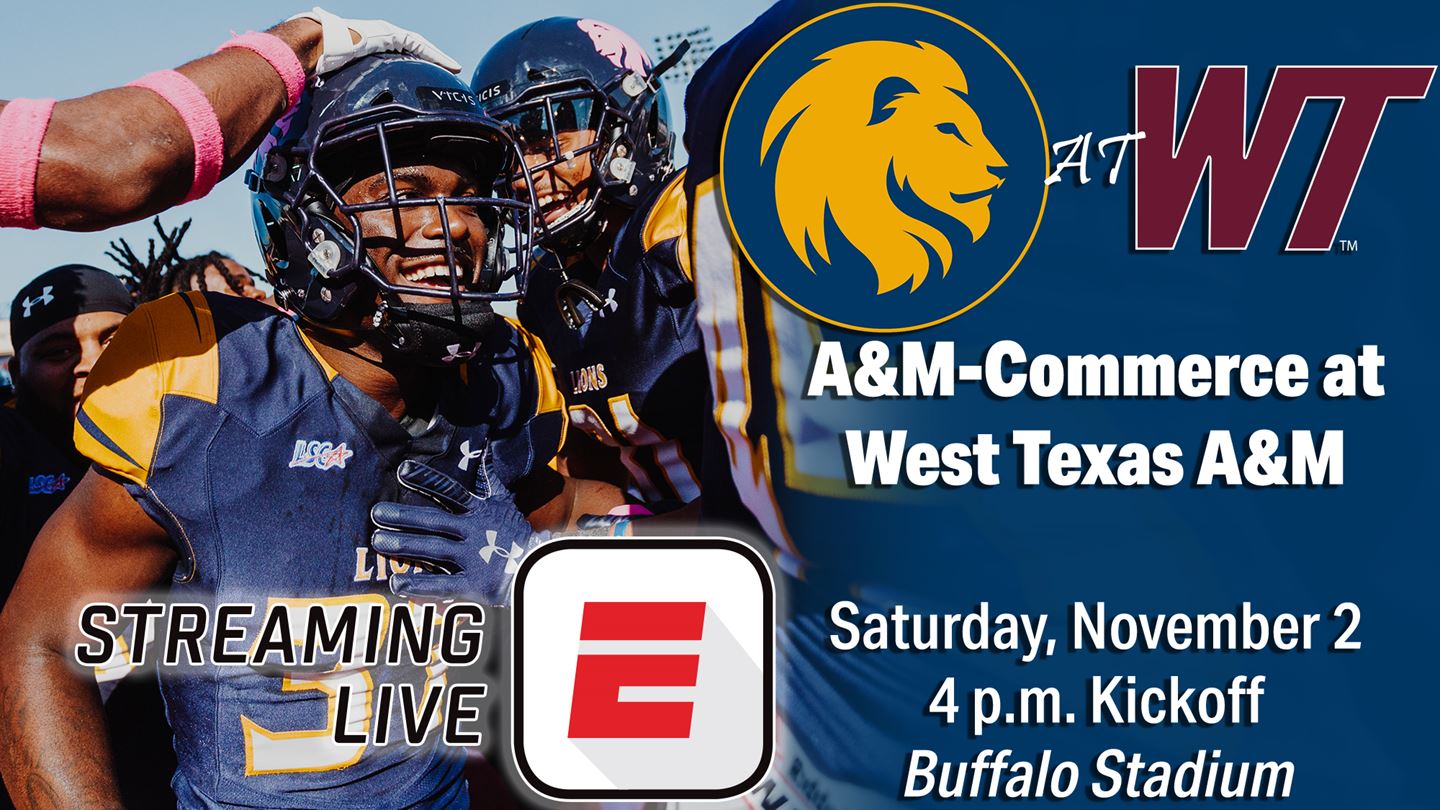 TEXAS A&M-COMMERCE FOOTBALL PREVIEW: No. 24 Lions head to West Texas A&M for Division II Showcase showdown