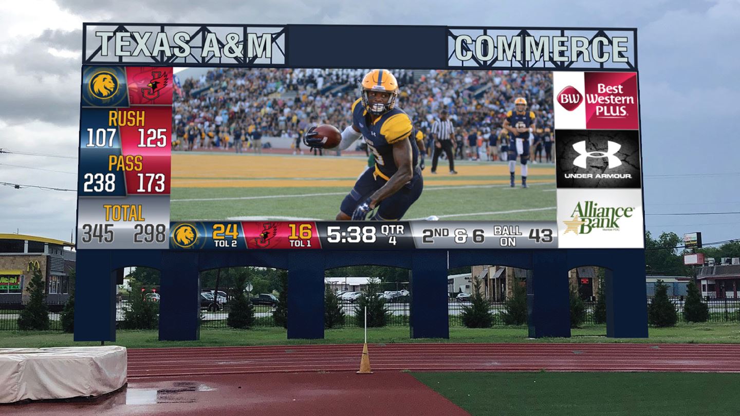 Texas A&M University-Commerce Installing New Video Board and Sound System at Memorial Stadium/Hawkins Field