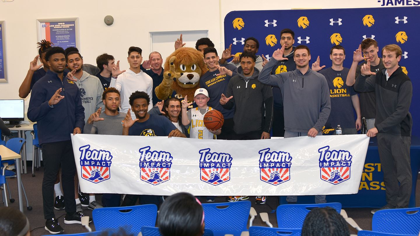 Emerson DePaz Joins Texas A&M University-Commerce Basketball on Team IMPACT Signing Day