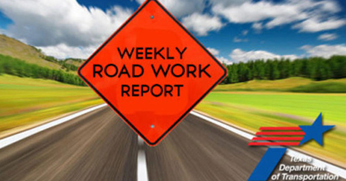 Road Work Report for the week of March 30th, 2020