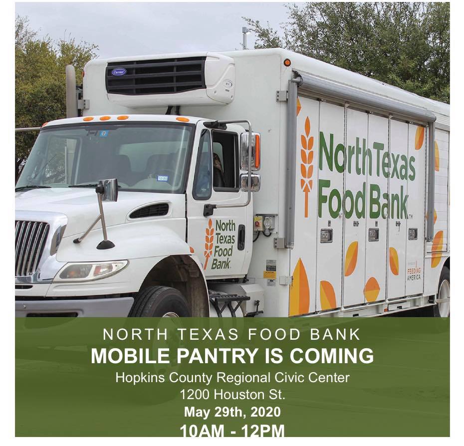 North Texas Food Bank To Distribute Food At The Hopkins County Regional Civic Center To Help Feed Hungry North Texans During Covid-19