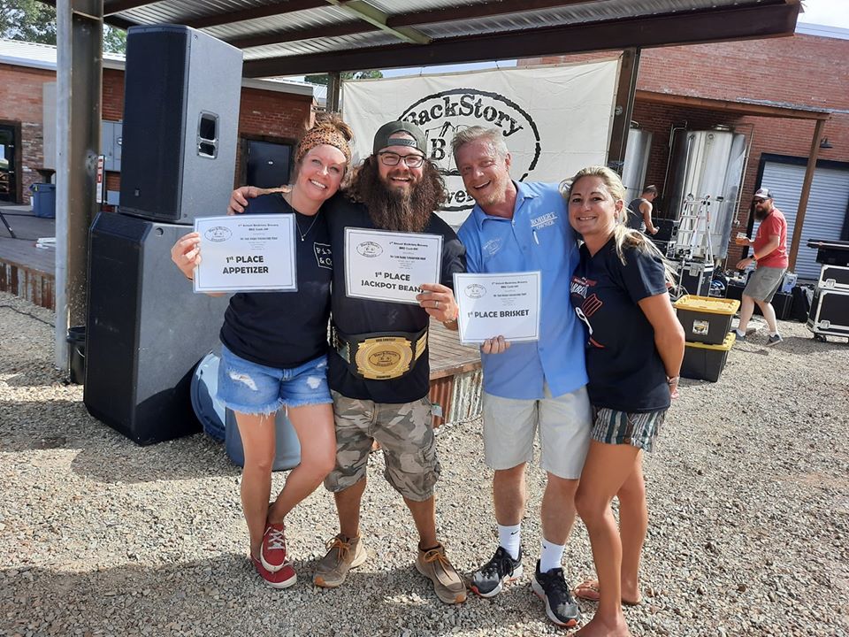 Riley & Hannah Tatum and David Slaughter Take Home Top Awards at Backstory Brewery’s Second Annual BBQ Cook-off