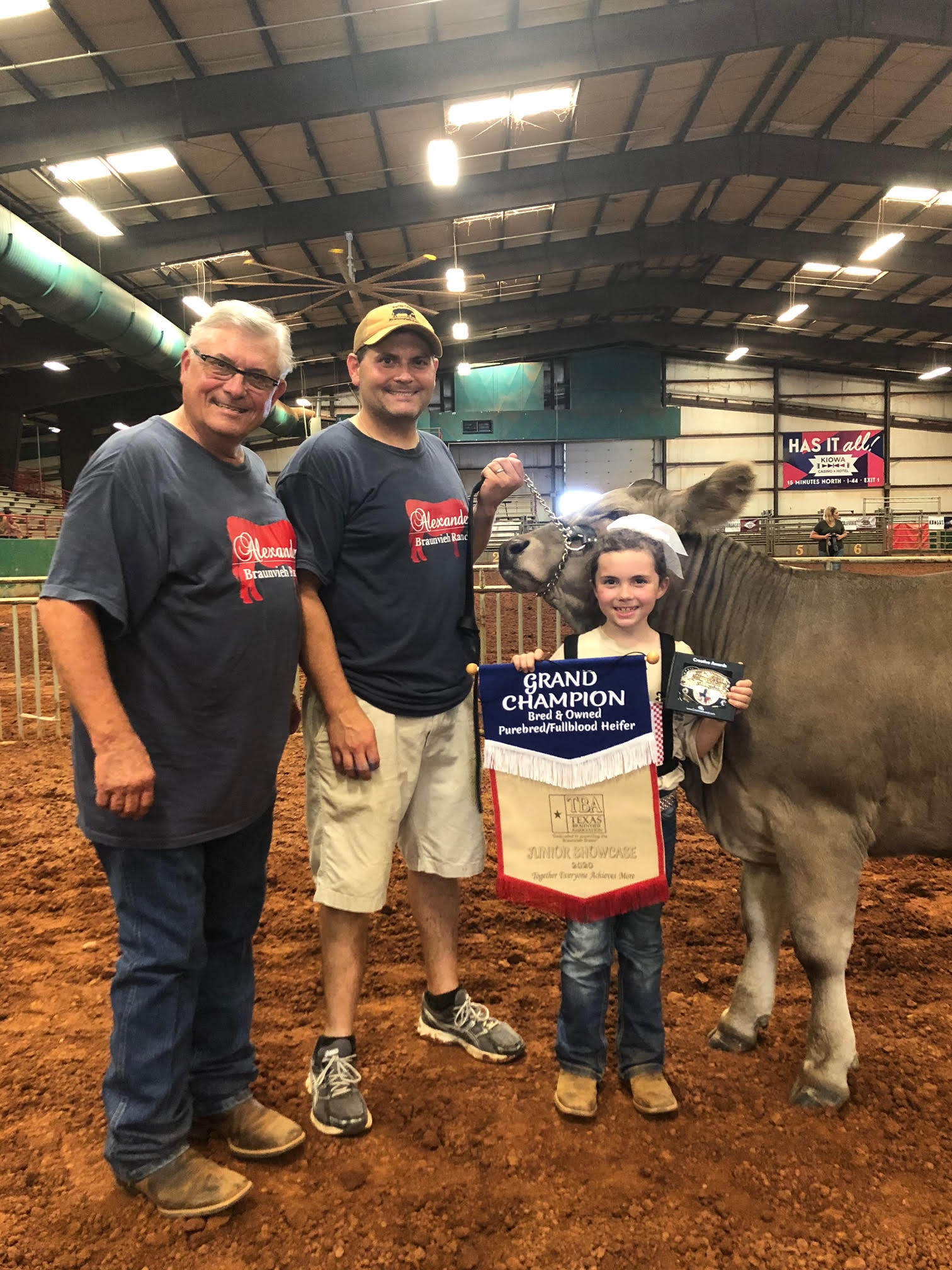 Katie June Alexander, Braxton Purser and Kouper Sawyer Participate in the Texas Junior Braunvieh Association’s State Show