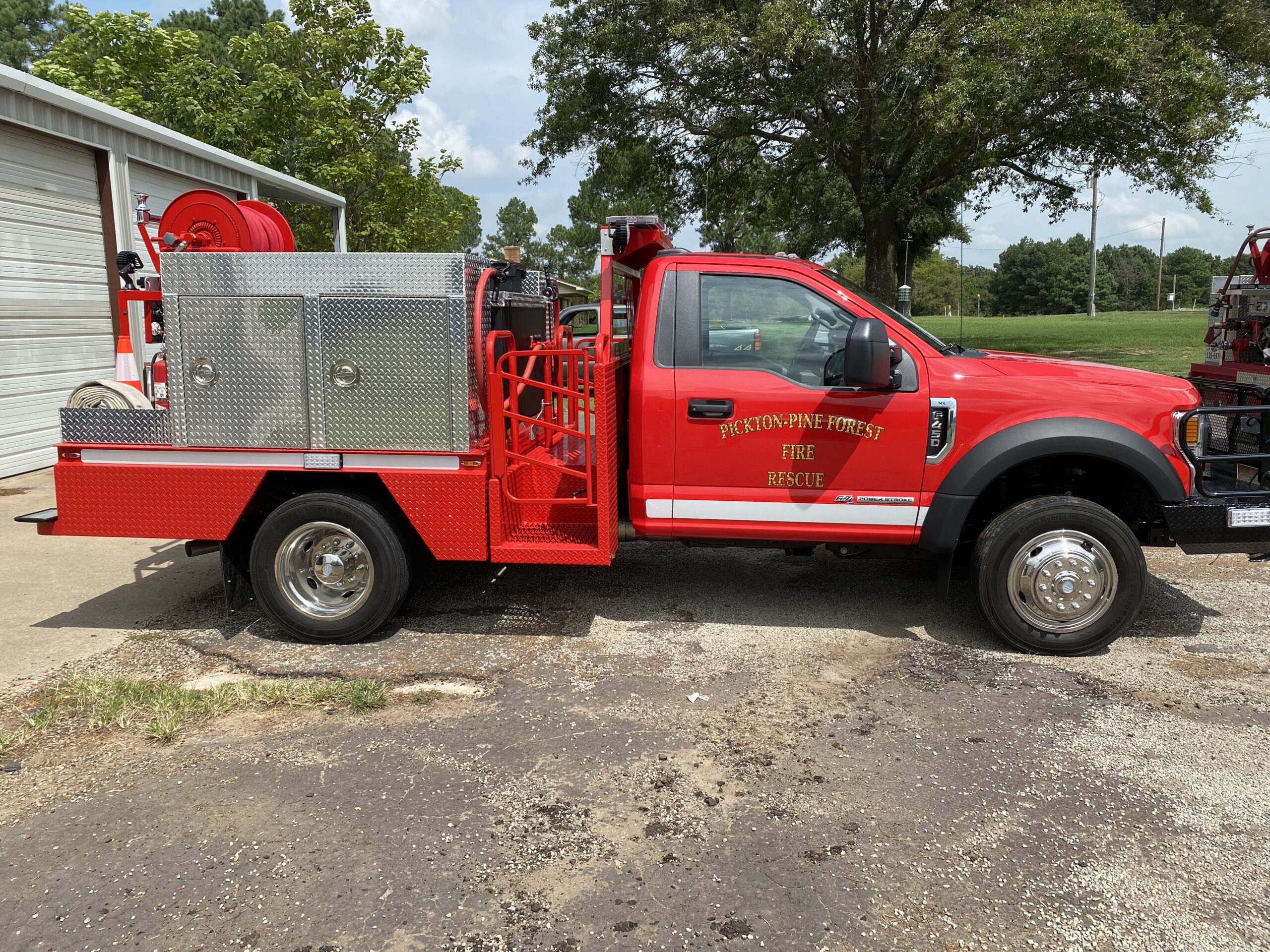 Pickton-Pine Forest Volunteer Fire Department adds a new brush truck to their fleet