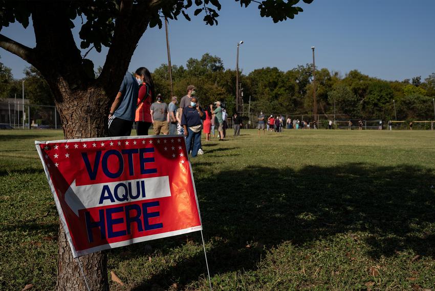 High turnout, sporadic problems reported at Texas polling places as early voting begins