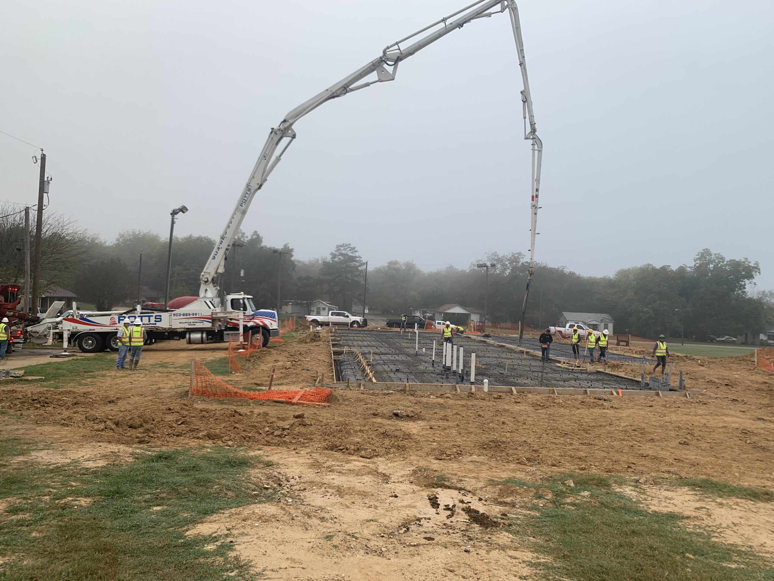 Concrete Poured for New Grays Building at Pacific Park