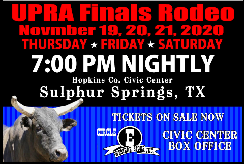 UPRA Finals Rodeo Coming to Hopkins County Civic Center This Weekend